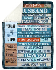 To My Husband - Special Blanket For Husband Sherpa Fleece Blanket tile