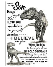 TO MY SON - T REX PENCIL ART - OLD DINOSAUR 16x24 Poster front