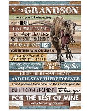 TO GRANDSON - T REX - KEEP IN HEART 16x24 Poster front
