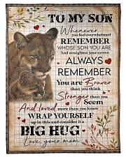 To My Son - Lions - Whenever You Feel Overwhelmed Small Fleece Blanket - 30" x 40" front