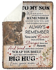 To My Son - Lions - Whenever You Feel Overwhelmed Sherpa Fleece Blanket tile