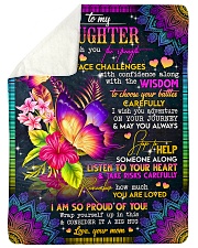 To My Daughter - Butterflies - I Wish You Sherpa Fleece Blanket tile