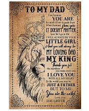 TO MY DAD - LION - THANK YOU 16x24 Poster front