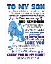 TO MY SON - CARTOON T REX - NEVER FEEL THAT 16x24 Poster front