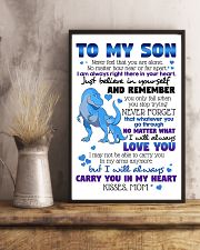TO MY SON - CARTOON T REX - NEVER FEEL THAT 16x24 Poster lifestyle-poster-3