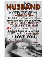 TO MY HUSBAND - RING - I LOVE YOU 16x24 Poster front