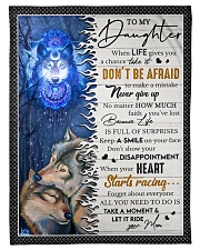 When Life Gives A Chance Take It Mom To Daughter Small Fleece Blanket - 30" x 40" front
