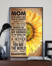 TO MY MOM - SUNFLOWER - YOU ARE THE WORLD 16x24 Poster lifestyle-poster-2