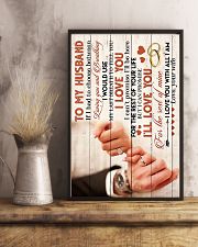 TO MY HUSBAND - HAND IN HAND - I LOVE YOU 16x24 Poster lifestyle-poster-3