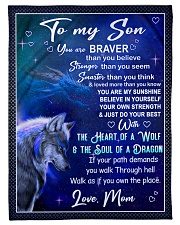 BELIEVE IN YOURSELF - GREAT GIFT FOR SON FROM MOM Small Fleece Blanket - 30" x 40" front