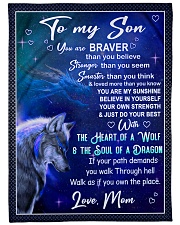 BELIEVE IN YOURSELF - GREAT GIFT FOR SON FROM MOM Fleece Blanket tile