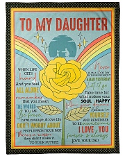 Dad To Daughter - When Life Gets Hard Fleece Blanket tile
