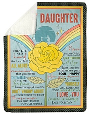 Dad To Daughter - When Life Gets Hard Sherpa Fleece Blanket tile