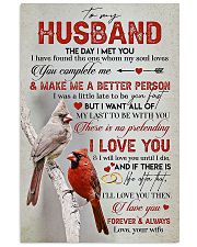 TO MY HUSBAND - CARDINAL - I LOVE YOU 16x24 Poster front