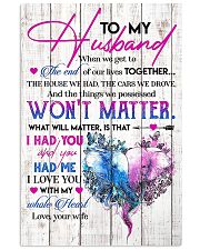 TO MY HUSBAND - ELEPHANT - I LOVE YOU 16x24 Poster front