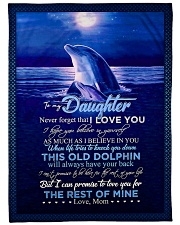 TO MY DAUGHTER - DOLPHIN - NEVER FORGET THAT Fleece Blanket tile