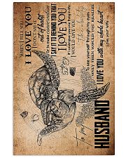 TO MY HUSBAND - TURTLE - I LOVE YOU 16x24 Poster front