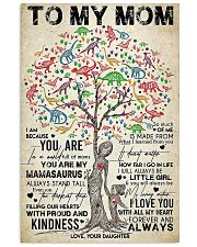 TO MY MOM - DINOSAUR - I LOVE YOU 16x24 Poster front