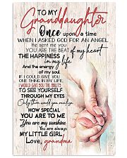 TO MY GRANDDAUGHTER - HANDS - GRANDMA 16x24 Poster front