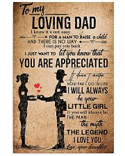 TO MY DAD - VINTAGE - YOU ARE APPRECIATED 16x24 Poster front