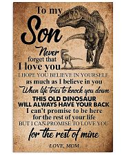 TO MY SON - DINOS - NEVER FORGET 16x24 Poster front