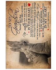 TO MY GRANDSON 16x24 Poster front