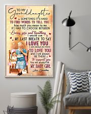 TO MY GRANDDAUGHTER - I LOVE YOU - FROM GRANDMA 16x24 Poster lifestyle-poster-1
