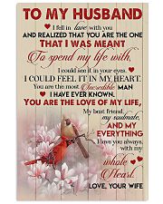 TO MY HUSBAND - CARDINAL - I LOVE YOU 16x24 Poster front