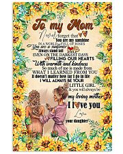TO MY MOM - SUNFLOWER - THANK YOU 16x24 Poster front