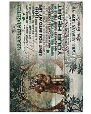 To Granddaughter - I Am Always Right There 16x24 Poster front