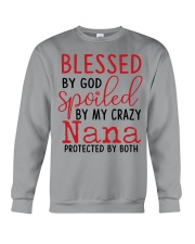 Blessed By God Spoiled By My Nana Crewneck Sweatshirt tile