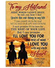 TO MY HUSBAND 16x24 Poster front