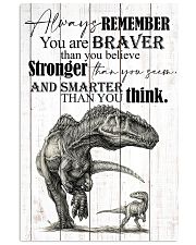 GRANDMA TO GRANDSON - T REX - BRAVER 16x24 Poster front