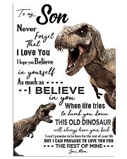 MOM TO SON - T REX - OLD DINOSAUR 16x24 Poster front