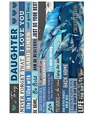 To My Daughter - Dolphin - Life Is Filled 16x24 Poster front
