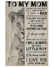 TO MY MOM - LION - YOU ARE APPRECIATED 16x24 Poster front