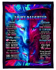 Dad To Daughter - Never Feel That You Are Alone Small Fleece Blanket - 30" x 40" front