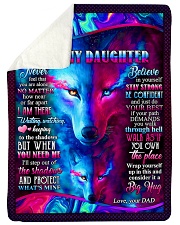 Dad To Daughter - Never Feel That You Are Alone Sherpa Fleece Blanket tile
