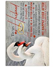 TO MY HUSBAND - SWAN - I LOVE YOU 16x24 Poster front