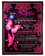 HOW MUCH YOU MEAN TO ME - BEST GIFT FOR DAUGHTER Small Fleece Blanket - 30" x 40" front