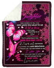 HOW MUCH YOU MEAN TO ME - BEST GIFT FOR DAUGHTER Sherpa Fleece Blanket tile