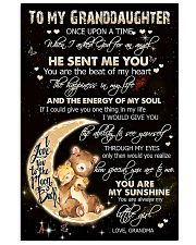 TO MY GRANDDAUGHTER - BEARS - GRANDMA 16x24 Poster front