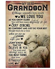 MY DEAR GRANDSON - WE LOVE YOU 16x24 Poster front