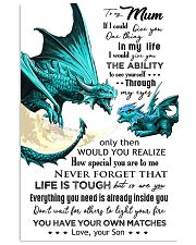 TO MY MUM - DRAGON - IF I COULD 16x24 Poster front
