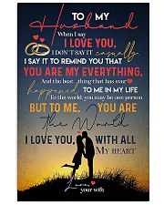 TO MY HUSBAND - COUPLES - I LOVE YOU 16x24 Poster front