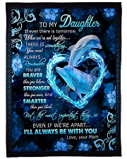 To My Daughter - Dolphin - If There Is A Tomorrow Fleece Blanket tile