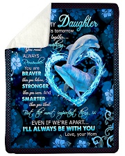 To My Daughter - Dolphin - If There Is A Tomorrow Sherpa Fleece Blanket tile