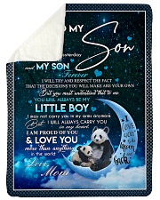 To My Son - Special Blanket For Son Sherpa Fleece Blanket tile