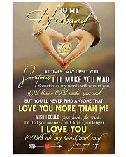 TO MY HUSBAND - HAND IN HAND - I LOVE YOU 16x24 Poster front