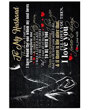 TO MY HUSBAND - COUPLE - I LOVE YOU 16x24 Poster front